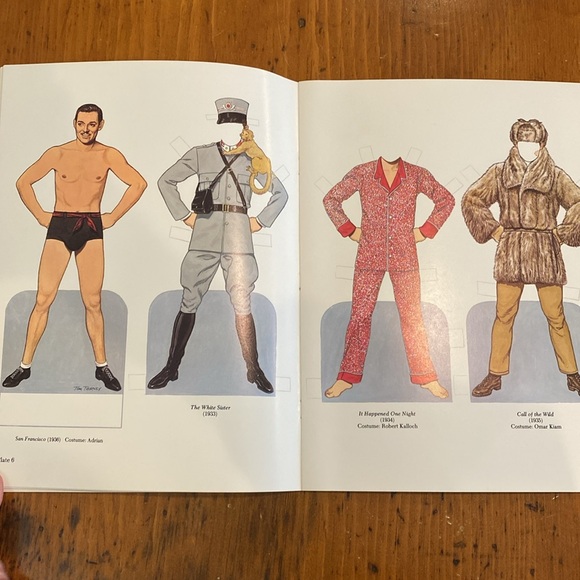 Vintage Clark Gable paper doll book Gone With the Wind Tom Tierney - Picture 7 of 12